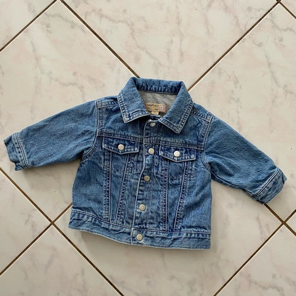Vintage The Childrens Place blue denim jacket 6-9 months - Picture 1 of 3